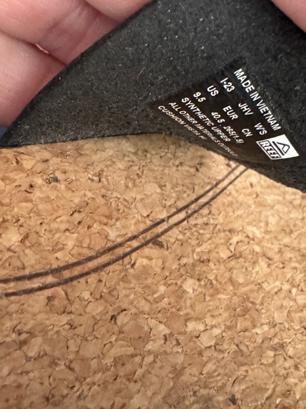 Reef Cushion Vista Hi Black Platform Shoes Sandals Women's Size 9.5 - Picture 6 of 6